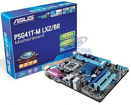 Placa M�e para Intel - Asus P5G41T-M LX2 (LGA 775 - DDR3) Chipset Intel G41