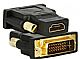 Adaptador "conversor" HDMI femea para DVI macho