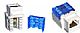 Conector femea RJ45 Cat5e - Keystone - preto - certificado UL